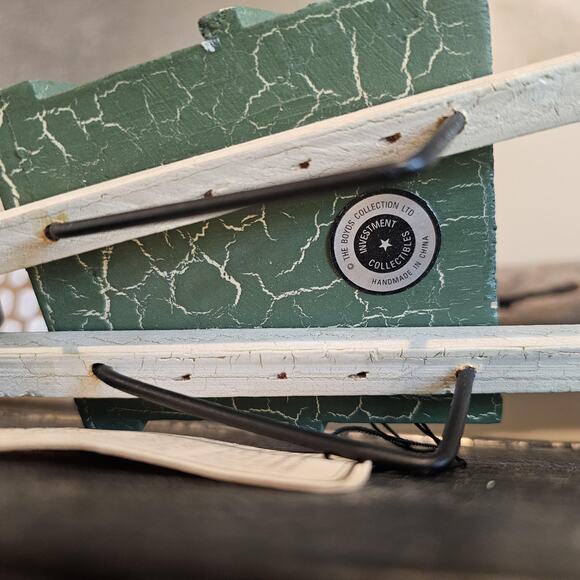 90s Boyds Bear Collection Handmade NWT Wheelbarrow - Picture 4 of 7